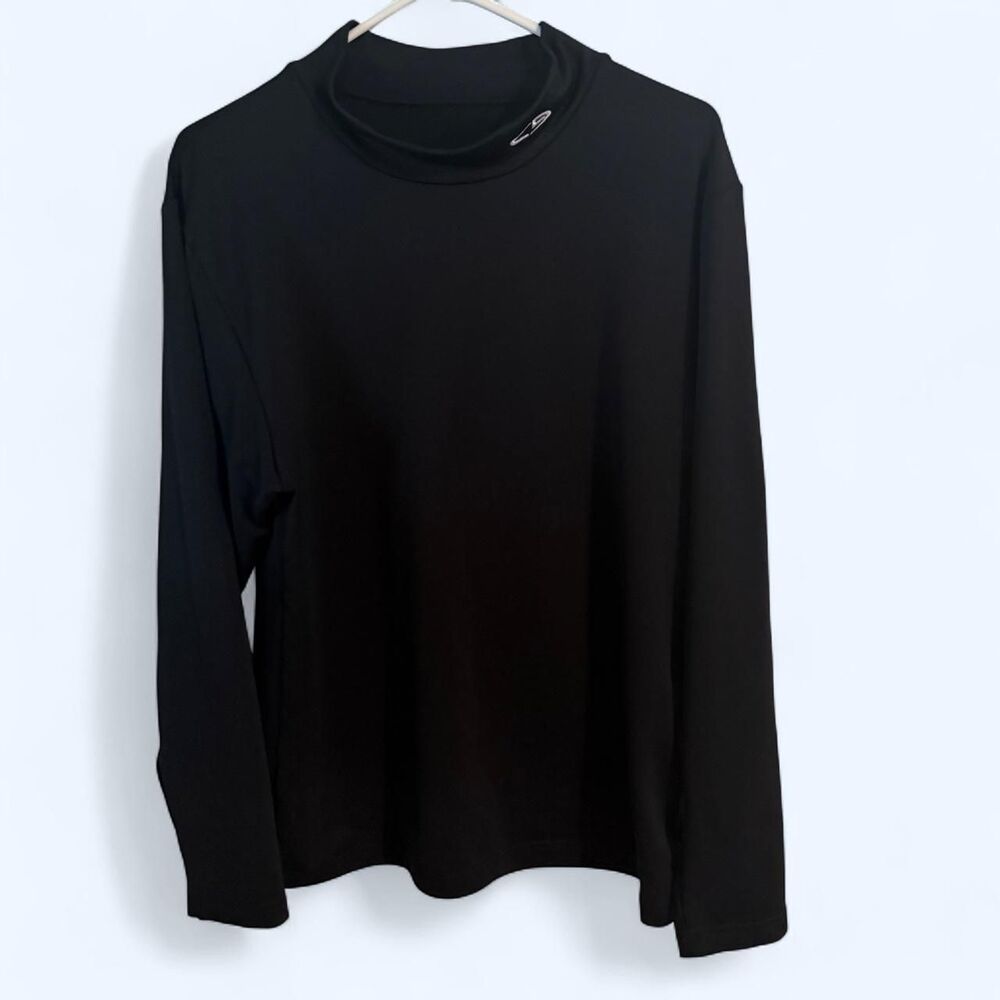 C9 Champion Black Mock Neck Long Sleeve Athletic Base Layer Size XL